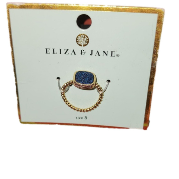 BNIB Blue Shimmer Druzy Ring ❤️ - Picture 1 of 3